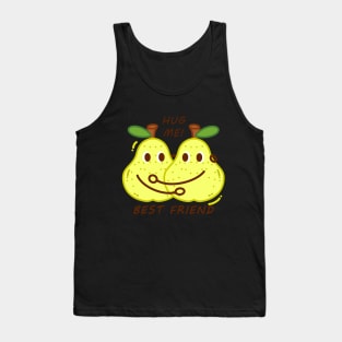 Best Friend, Hug Me, Cute Pear Tank Top